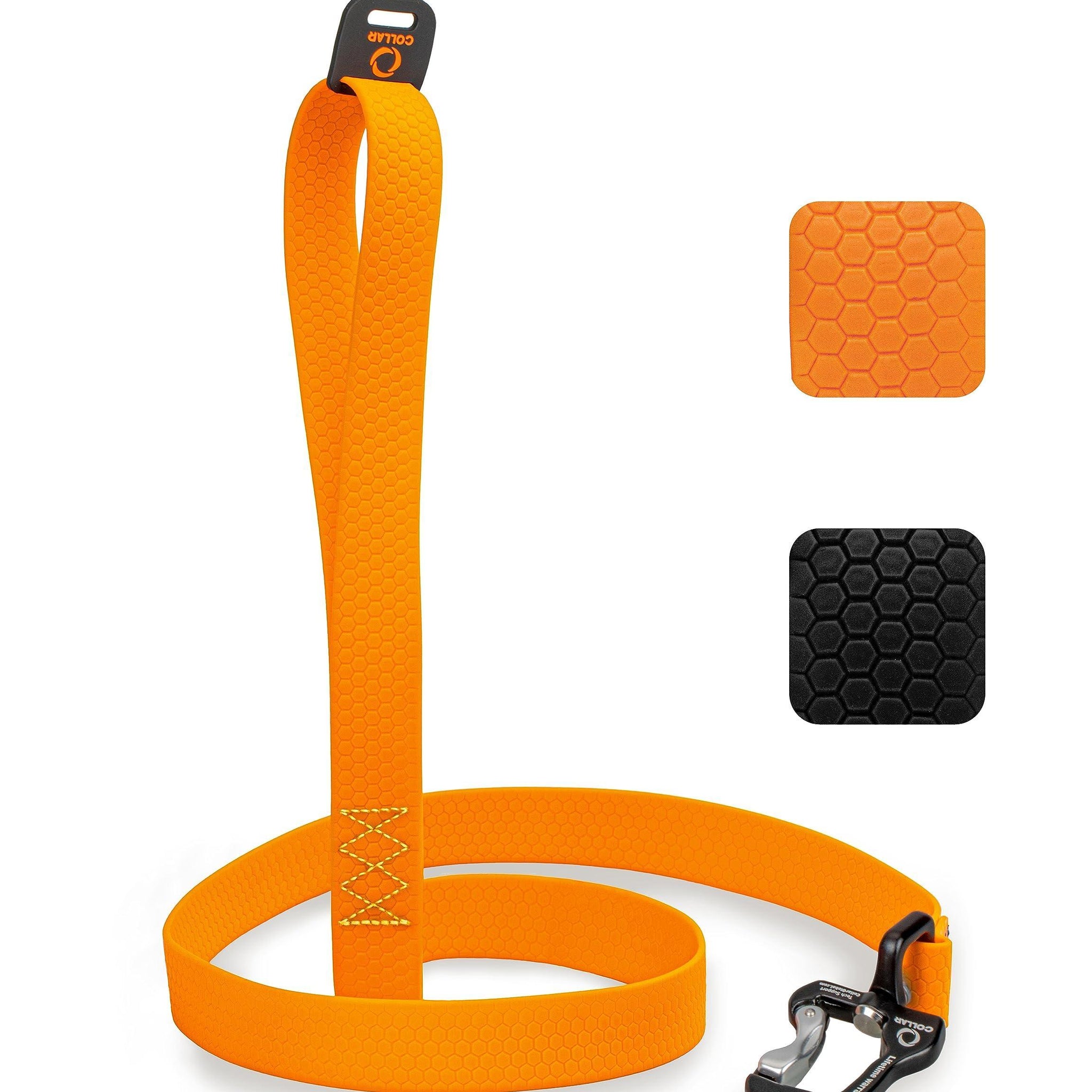 Extra Heavy Duty Dog Leash - 4 Ft Durable Leash for Large Dogs - Orange