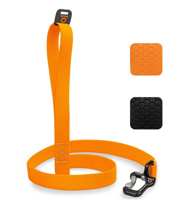 Extra Heavy Duty Dog Leash - 4 Ft Durable Leash for Large Dogs - Orange