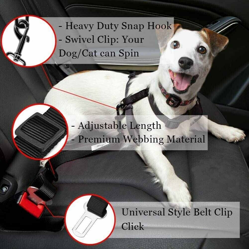 2 Pack PET Safety Car Vehicle Seat Belt