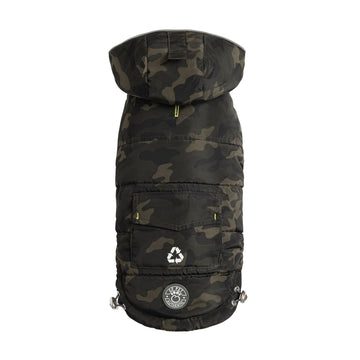 Eco-friendly Recycled Parka - Camouflage Dog Coat