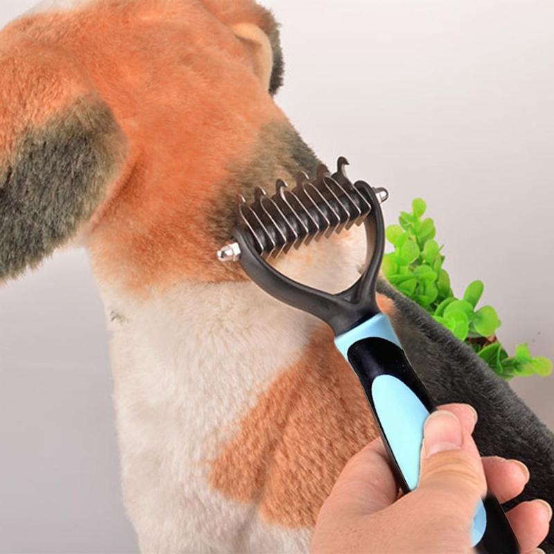 Double-Sided Pet Detangling Grooming Brush