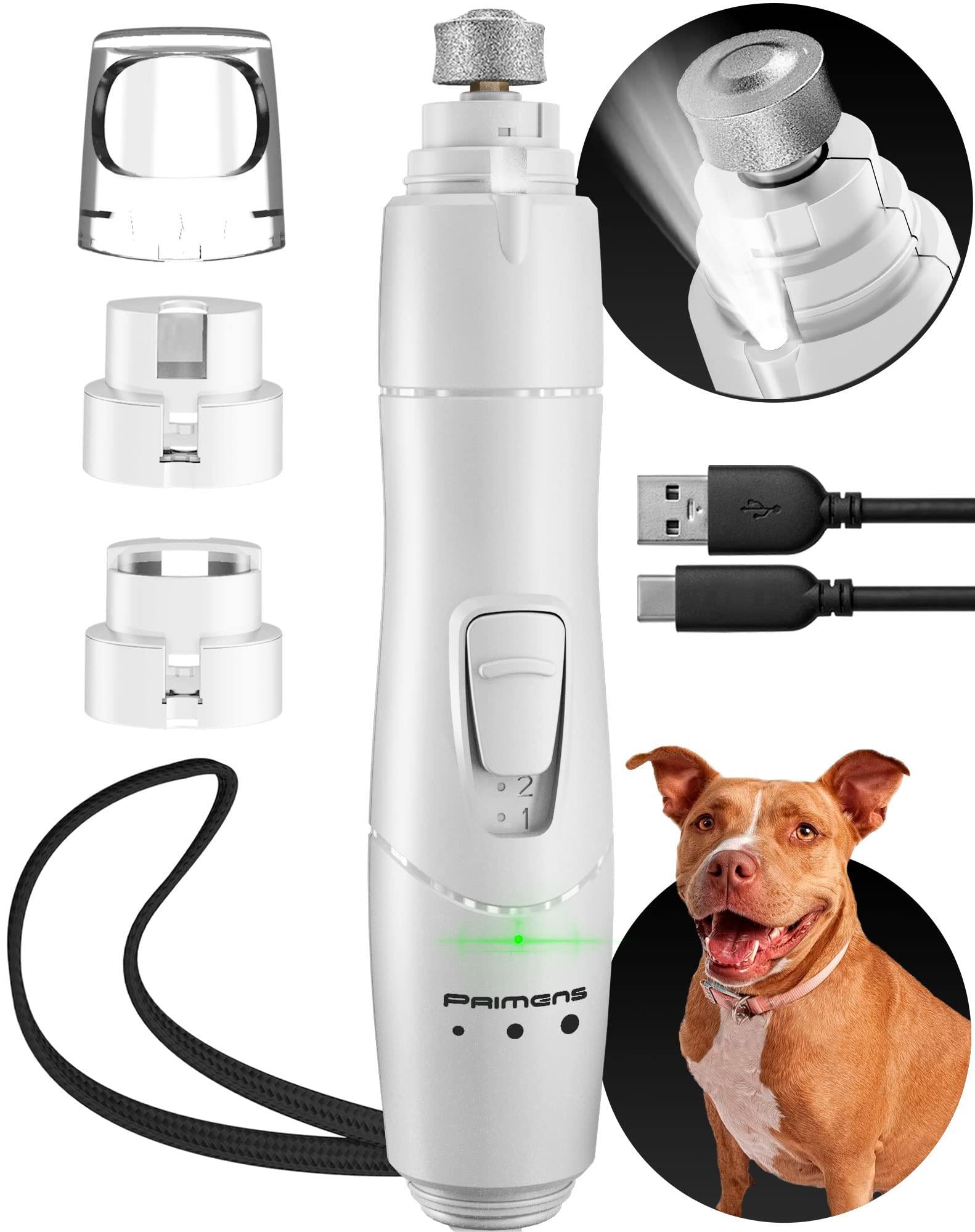 Rechargeable Dog Nail Grinder with LED Light